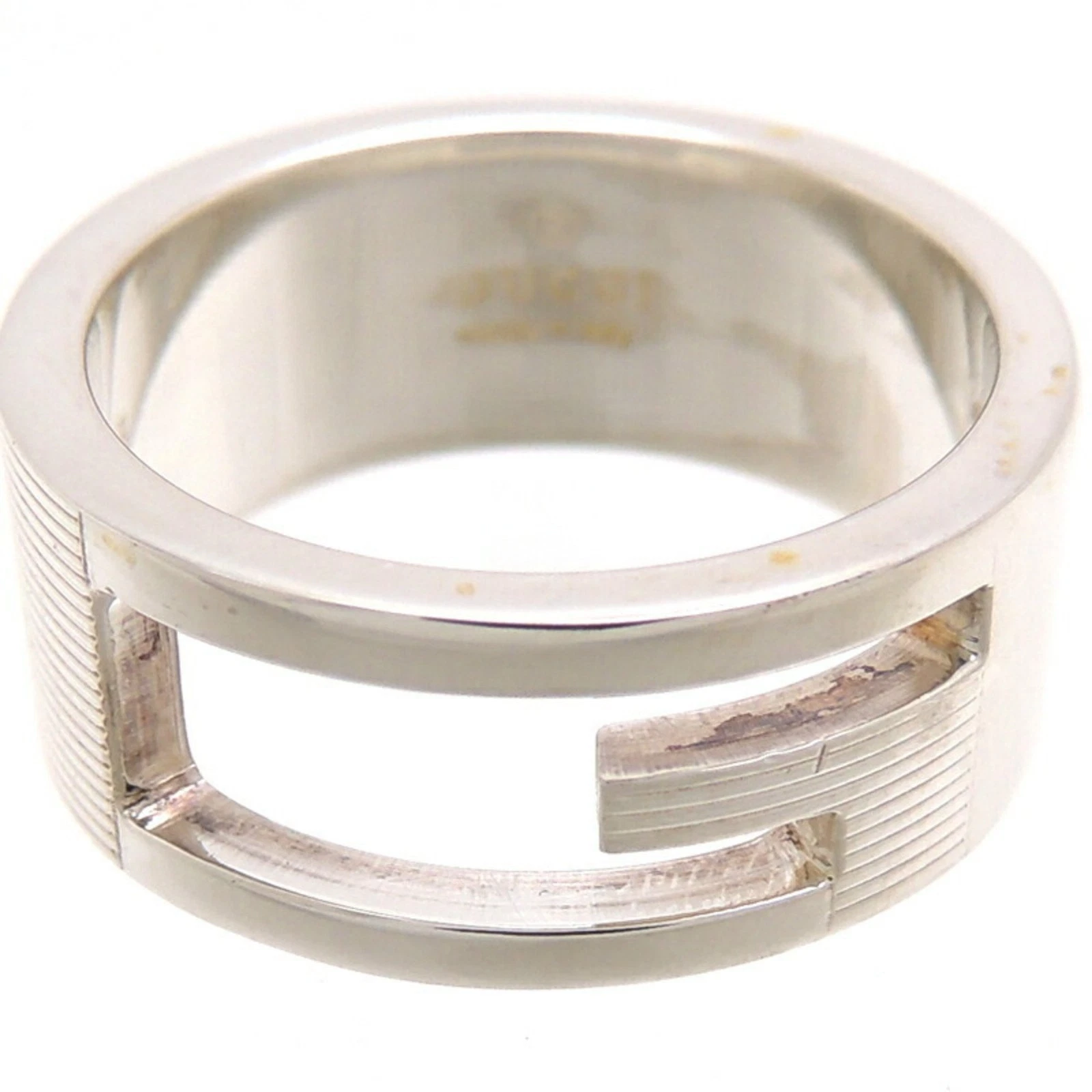 Bague Gucci argent bijou authentique