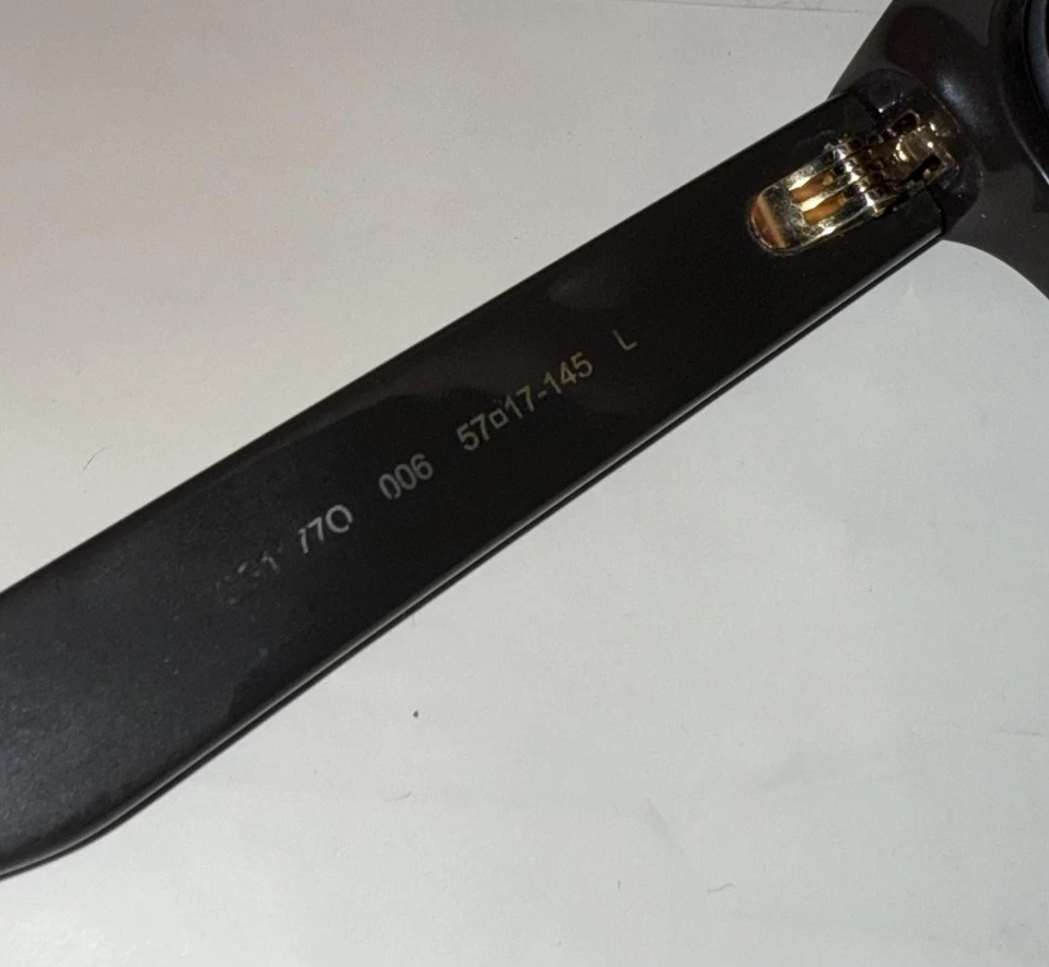 Gucci Glasses Eyeglass Frames Black 57-17-145 Made In Italy For Parts Repair - Image 4 of 4