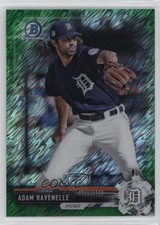 2017 Bowman Chrome Prospects Green Shimmer Refractor 14/99 Adam Ravenelle 7fb