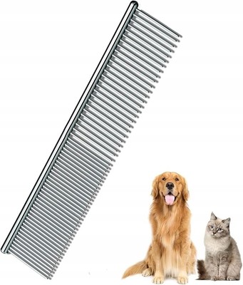 Kamm für Hunde Katzen und Kaninchen aus rostfreiem Stahl zum Entwirren des Fells