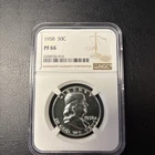 1958 PROOF Franklin Half Dollar 50c Certified by NGC PF66