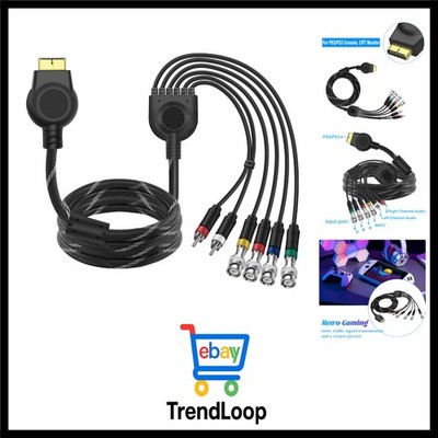 PS2 PS3 Component AV Kabel Audio Video HDTV Kabel mit 4 BNC RGB RGBS Anschlüs...