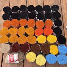 Lot of 37 Spinnerin 324pcs Latch Hook Rug Yarn 100 Acrylic Multiple Colors VTG