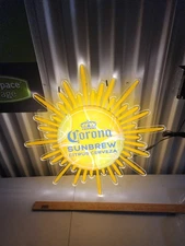  Corona Premier Beer Sunbrew Sun Vivid LED Sign Bar Light Sign Bar Sign
