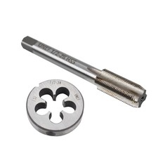 28 Tap and Die Set 1/2" (1/2" x 28) 22LR 223 5.56 9mm Right Hand Thread
