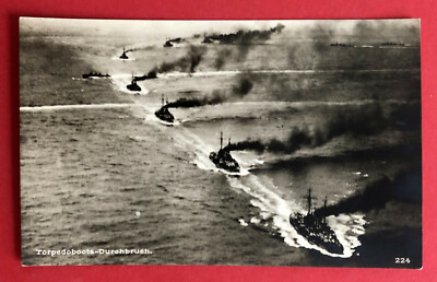 Foto AK Kriegsmarine 1. WK Torpedoboote Durchbruch  ( 65863