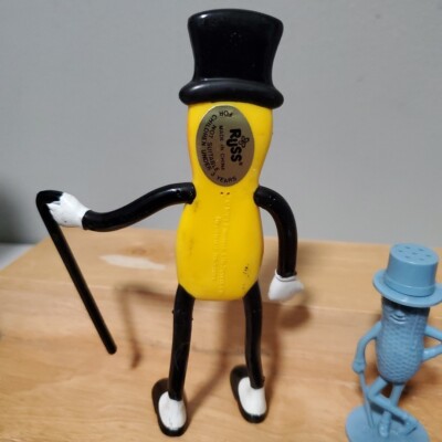 Vintage Planters Peanut Mr. Peanut Action Figure Rare With Sticker