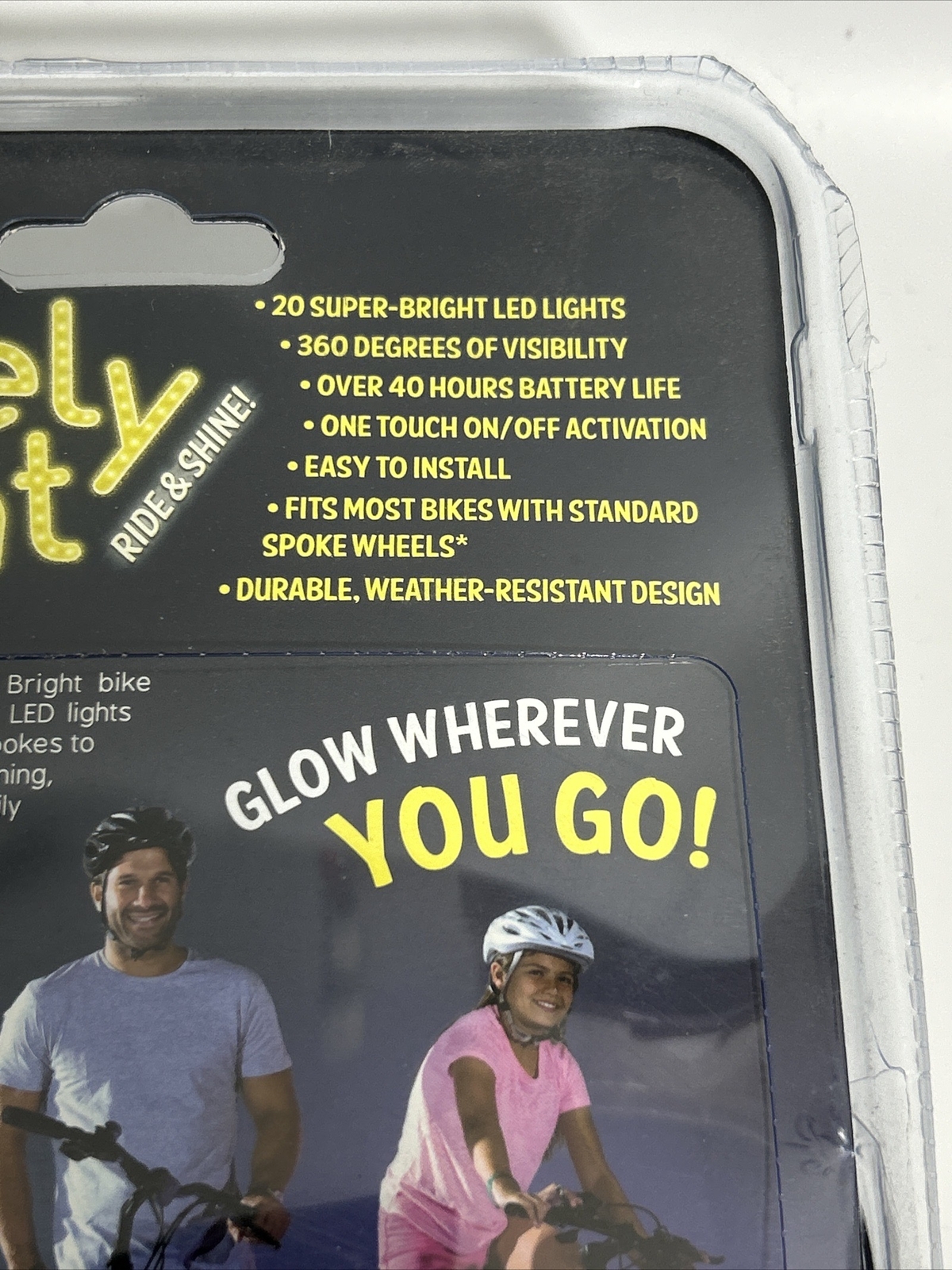 JML Wheely Bright green LED wheel & frame bike lights. Pack of 2. eBay