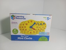 Learning Resources Big Time Clocks 4 Inches Homeschool Kindergarten