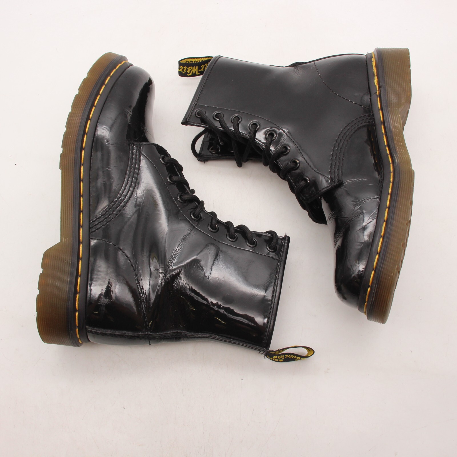 Doc Dr Martens 1460 W Women's Size 7 Black Patent Leather Combat Boots thumbnail 8