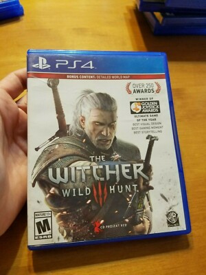 PS4 Playstation 4 The Witcher Wild Hunt Detailed World Map COMPLETE READ