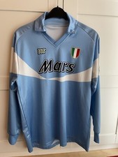 Napoli 1990-91 Ennerre Jersey Long Sleeve Maradona Era