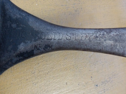 RARE! Vintage "Solid Steel" Cold Handle Cowboy Skillet Camping Frying Pan 10" - Picture 10 of 16