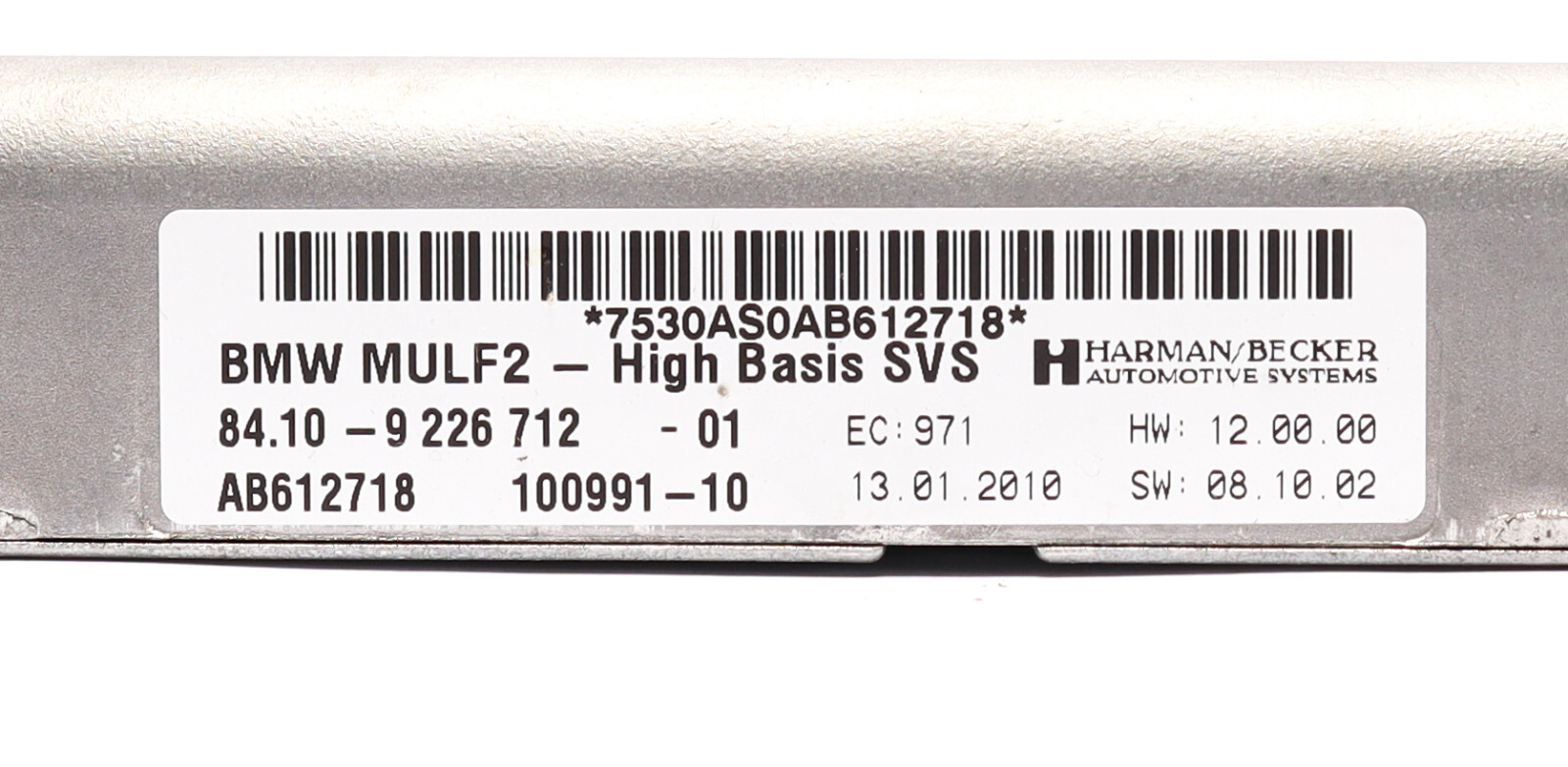 BMW 5 Series F10 F11 2011 MULF2 High Basis SVS Hands-Free Control 
