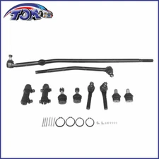 10PCS Front Steering Rebuild Kit Tie Rod End For Ford E-150 Econoline Club Wagon