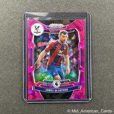 2021-22 Prizm Premier League James McArthur Pink Cracked Ice Prizm #287