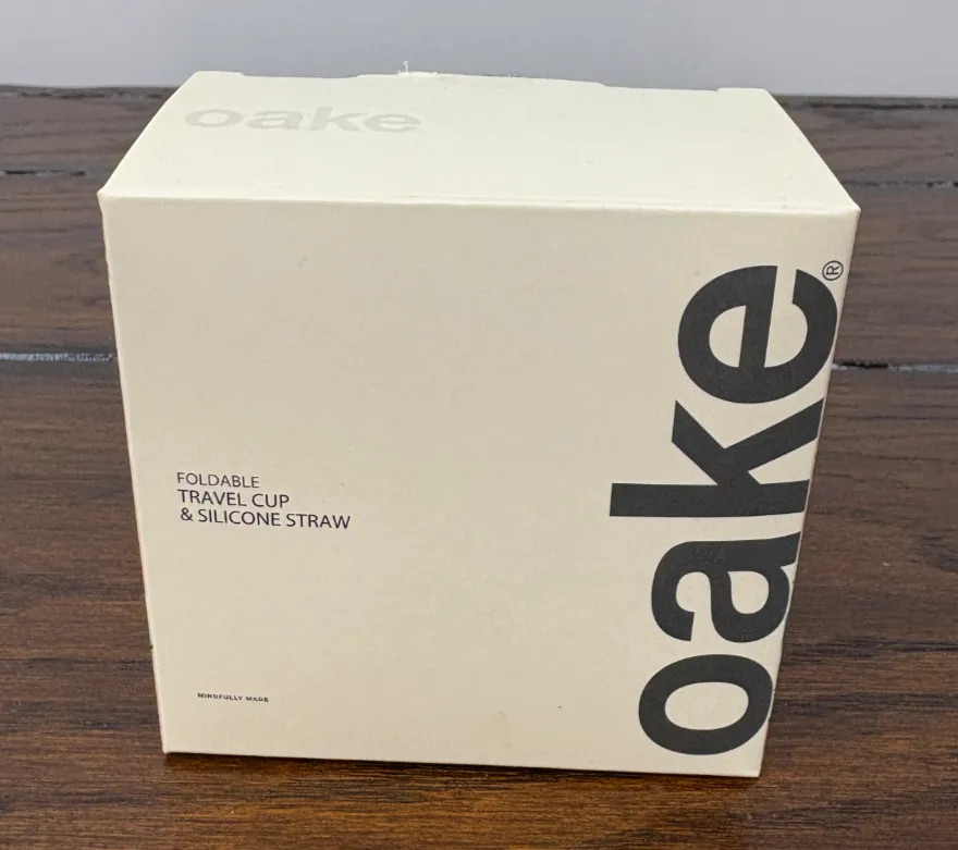 Oake Travel Cup Polypropylene lid & body silicone straw NWB (new with box)