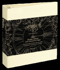 GRAPHIC 45 "IVORY BINDER ALBUM" 8.25X8.75X2" INTERACTIVE PAGES SCRAPJACK'S PLACE