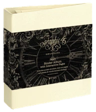 GRAPHIC 45 "IVORY BINDER ALBUM" 8.25X8.75X2" INTERACTIVE PAGES SCRAPJACK'S PLACE
