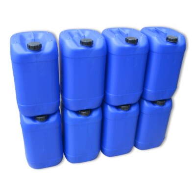 Kanister-vertrieb 2x 30 Liter Wasserkanister Blau - Lebensmittelecht Mit Hahn