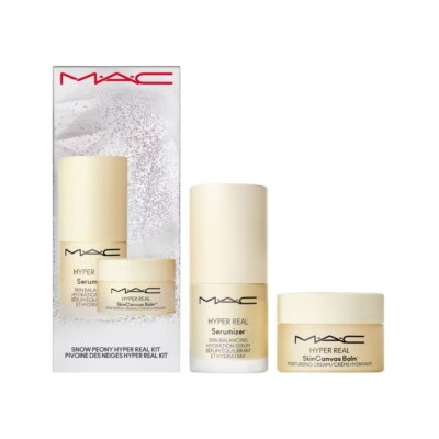 MAC Cosmetics Snow Peony Hyper Real Kit Serum and SkinCanvas Balm 2-Piece Mini's