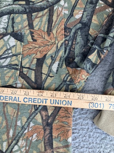 Vintage Ideal Camo Shirt Mens 3XL Green Sky Line Camo Apparition 90s Hunting USA - Picture 10 of 19