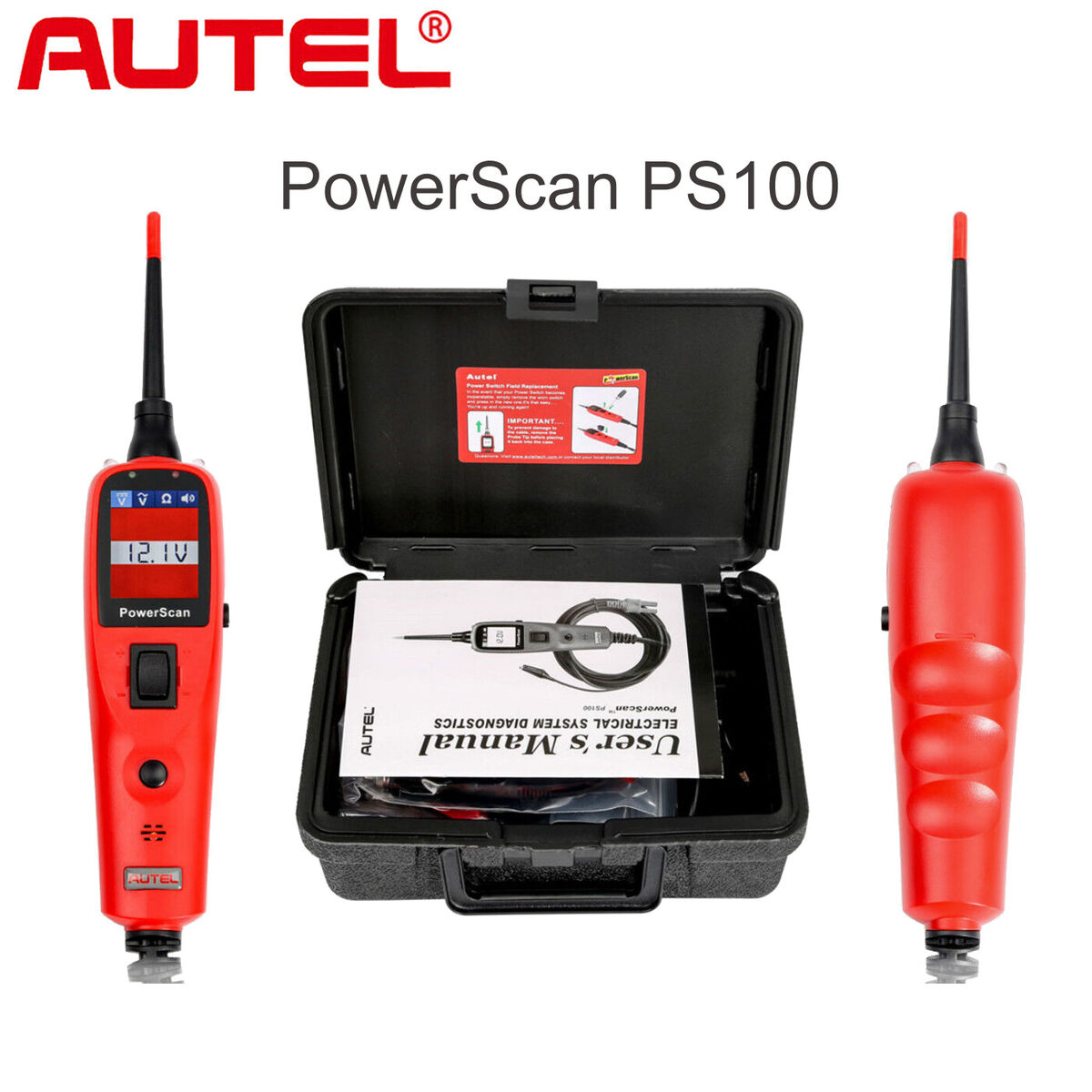 Autel PowerScan PS100 Diagnosis Sistema Eléctrico Comprueba Circuito 2022