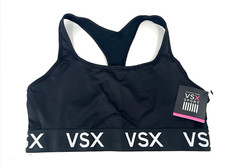 Victoria Secret Sport VSX THE PLAYER - Black Racerback XL Sports Bra - NWT