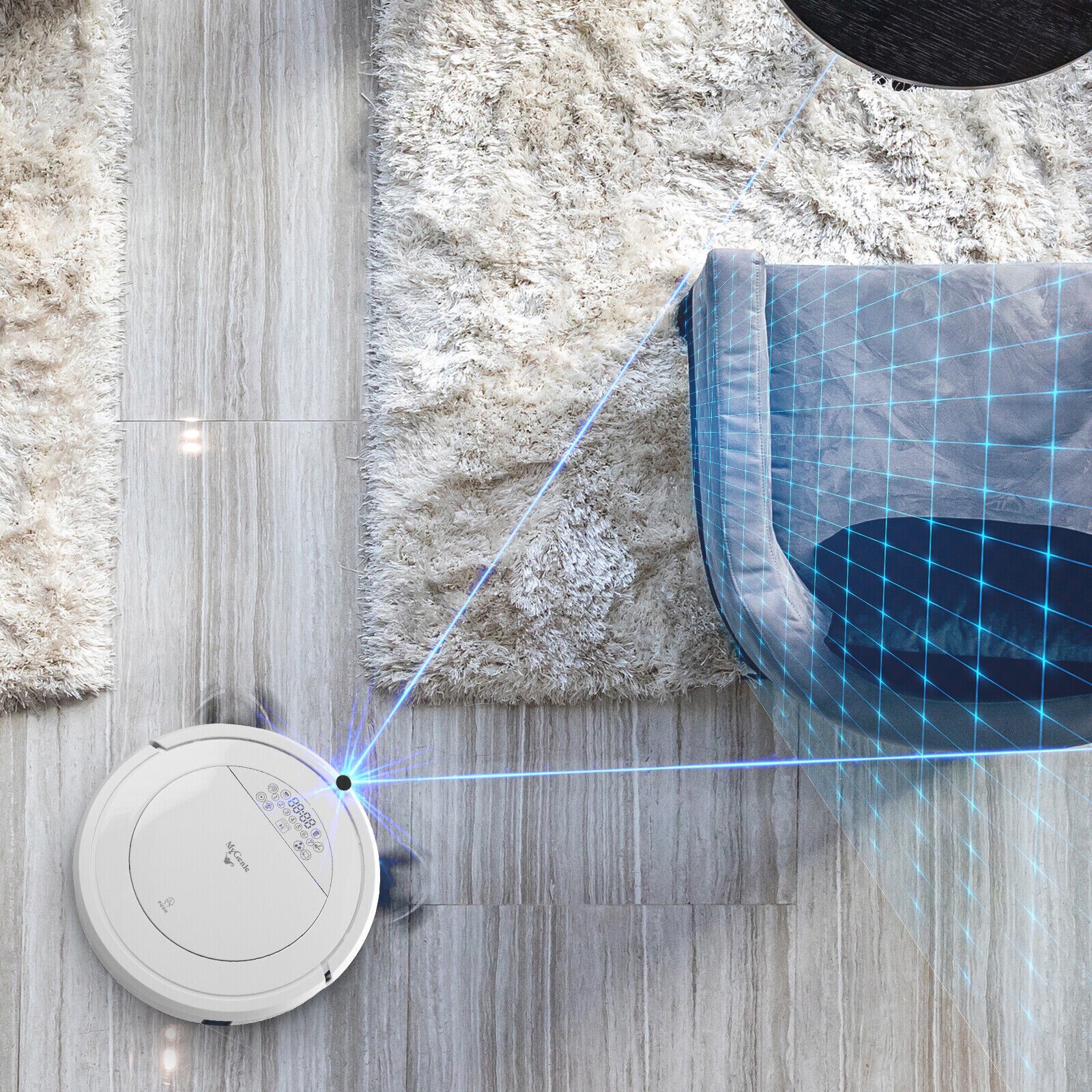 MyGenie ZX1000 Automatic Robotic Vacuum Cleaner Dry Wet Mop Sweep