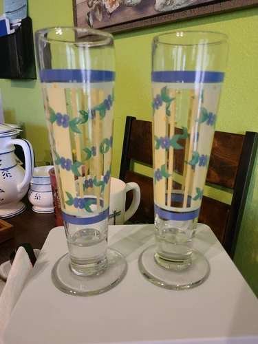 Set Of 2 Summer Breeze Pfaltzgraff 16 Oz Glasses