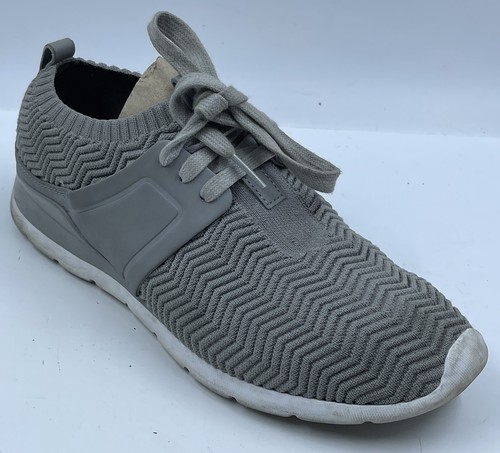 UGG Willows Women's Sneakers Sz 9 Gray Knit Lace Up Casual Flat Shoes