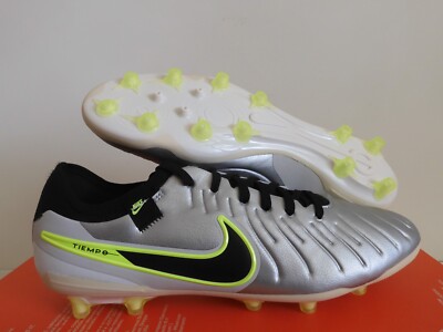 Nike Tiempo Legend 10 Ag Pro Metallic Silver-Volt-Black Sz 10