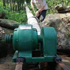 2KW 220V Wasserkraft Generator Impuls Horizontal Hydro Pelton Wasser Turbine DE