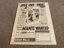 PCTBK1 PICTUREGOER ADVERT 11X8 BRIAN MILLS AGENTS WANTED