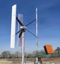 1000W 24V 48V Vertical Wind Turbine Maglev Wind Power Generator w/ Controller