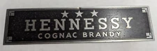 Hennessy Cognac Brandy 8"x2" Metal Sign Plaque