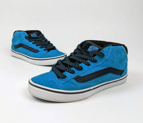 blue polka dot vans