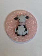 retractable badge holder Featuring A Cute Cow