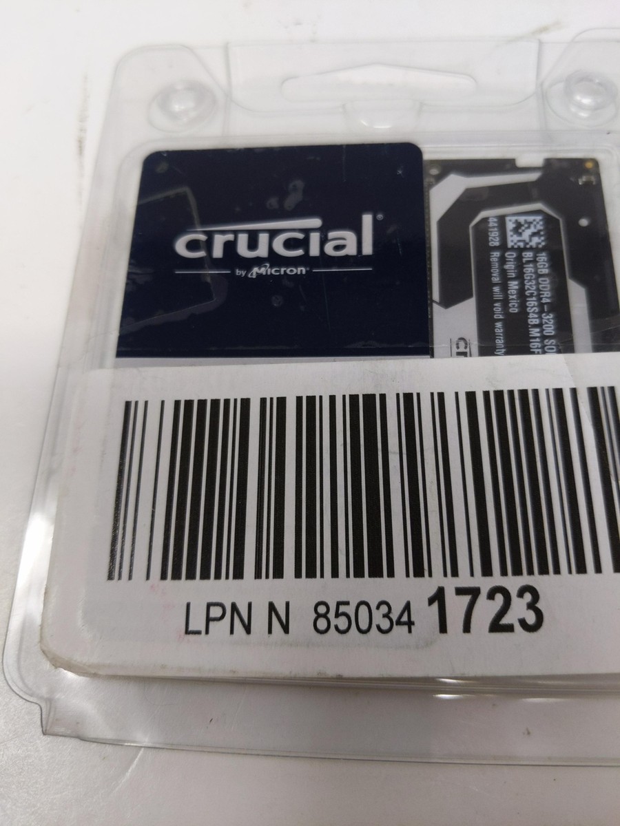 Crucial Ballistix 3200 MHz DDR4 DRAM Laptop Gaming Memory Kit 32GB (16GBx2)  CL16