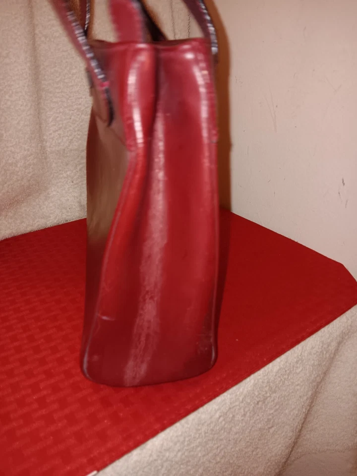 Bolso de mano Oroton Sydney de cuero rojo Foto 4 de 4