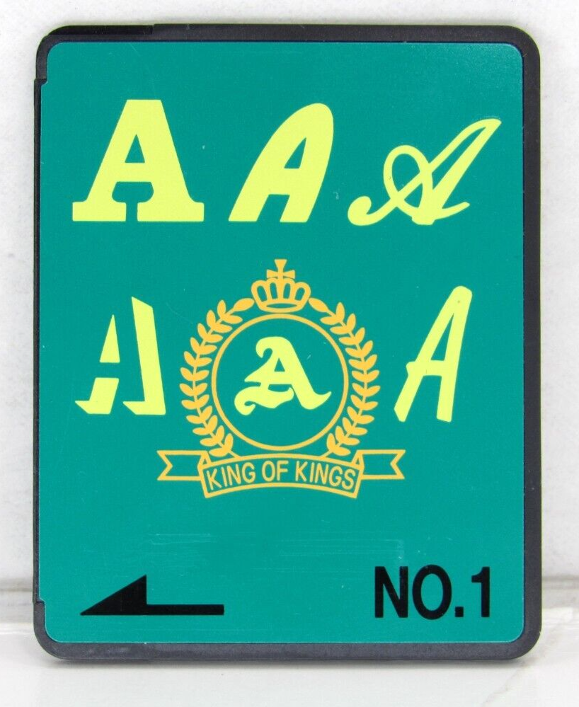 Fritz Gegauf Embroidery Machine Memory Card Letters Design King of