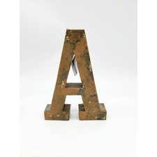 Metal Letter A Wall Or Desk Decor Distressed Rust Look Industrial Farmhouse NWT