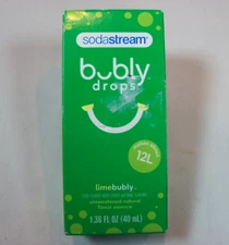 Sodastream Bubly Drops Limebubly Unsweetened Natural Flavor Essence 1.36 oz.