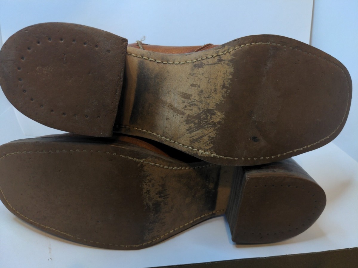 Vintage Handmade Leather Men's 9-9.5 *70s Boots Side Zip Boots