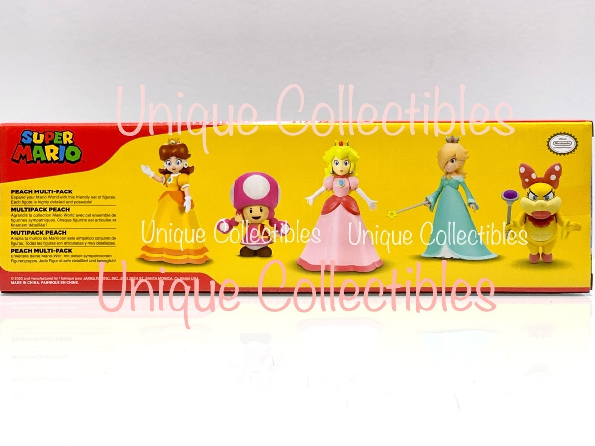 Super Mario Peach Multipack Rosalina Daisy Toadette Wendy Figure