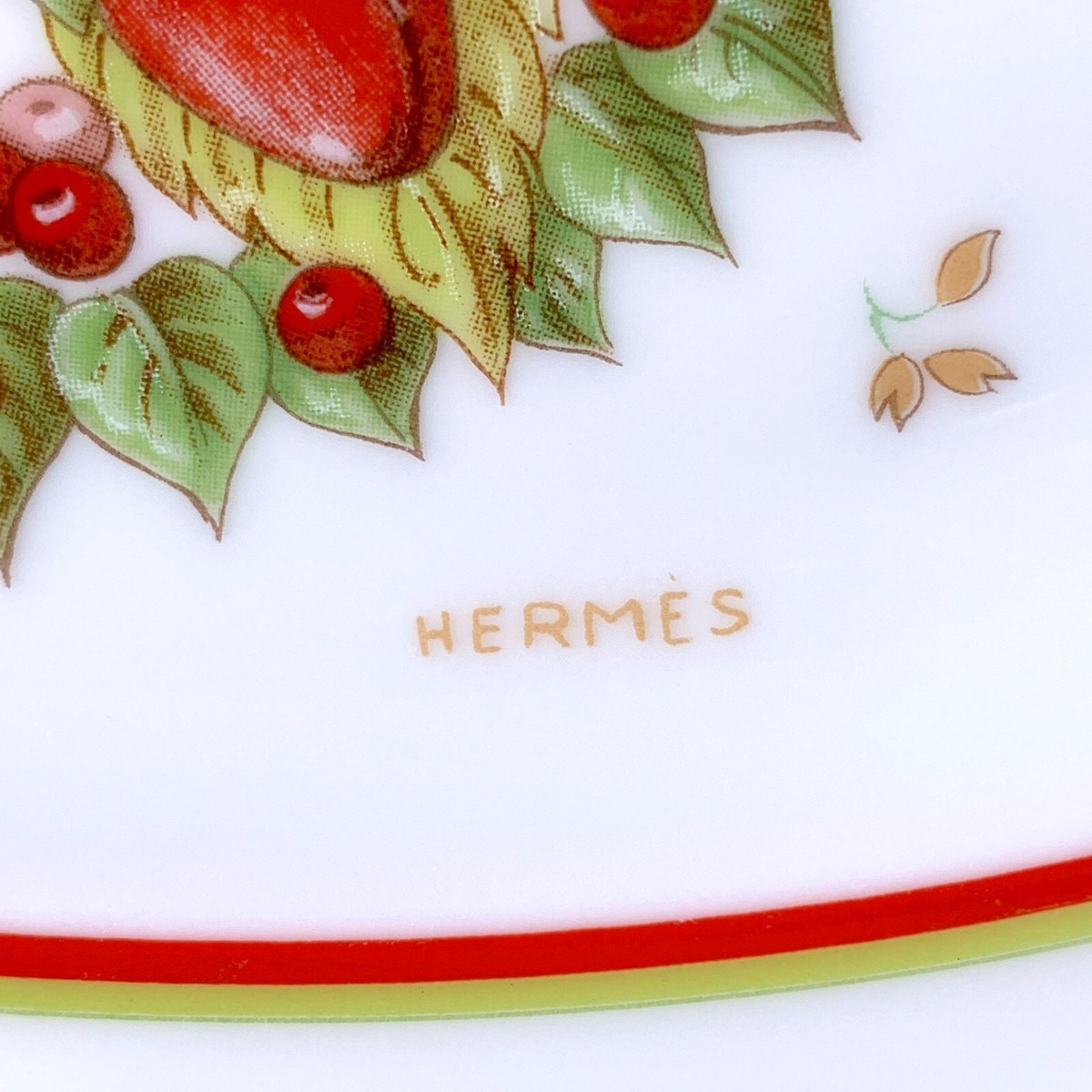 週末価格HERMÈS Jardin de Pythagore 大皿新品未使用 Hermes Le Jardin de Pythagore Dessert Plate Round D8.86in
