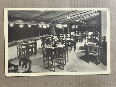 Postcard Miami FL Florida Latch String Inn Restaurant Biscayne Blvd Vintage 1938