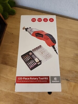 RadioShack 120 Piece Rotary Tool Kit  ~ Radio Shack ~ Excellent Condition