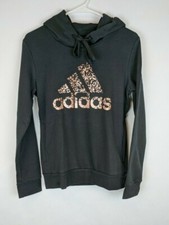 Adidas Badge of Sport Metal Hoodie, Black, Women's Small