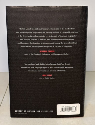 Author Signed - The Language War by Robin Tolmach Lakoff (2000, HCDJ) - Imagen 2 de 9